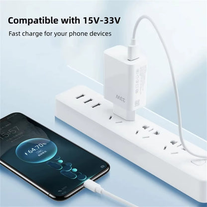 33W USB Charger Fast Charging QC3.0 USB C Type C Cable Wall Phone Charger Adapter for Iphone Huawei Samsung Xiaomi Quick Charge
